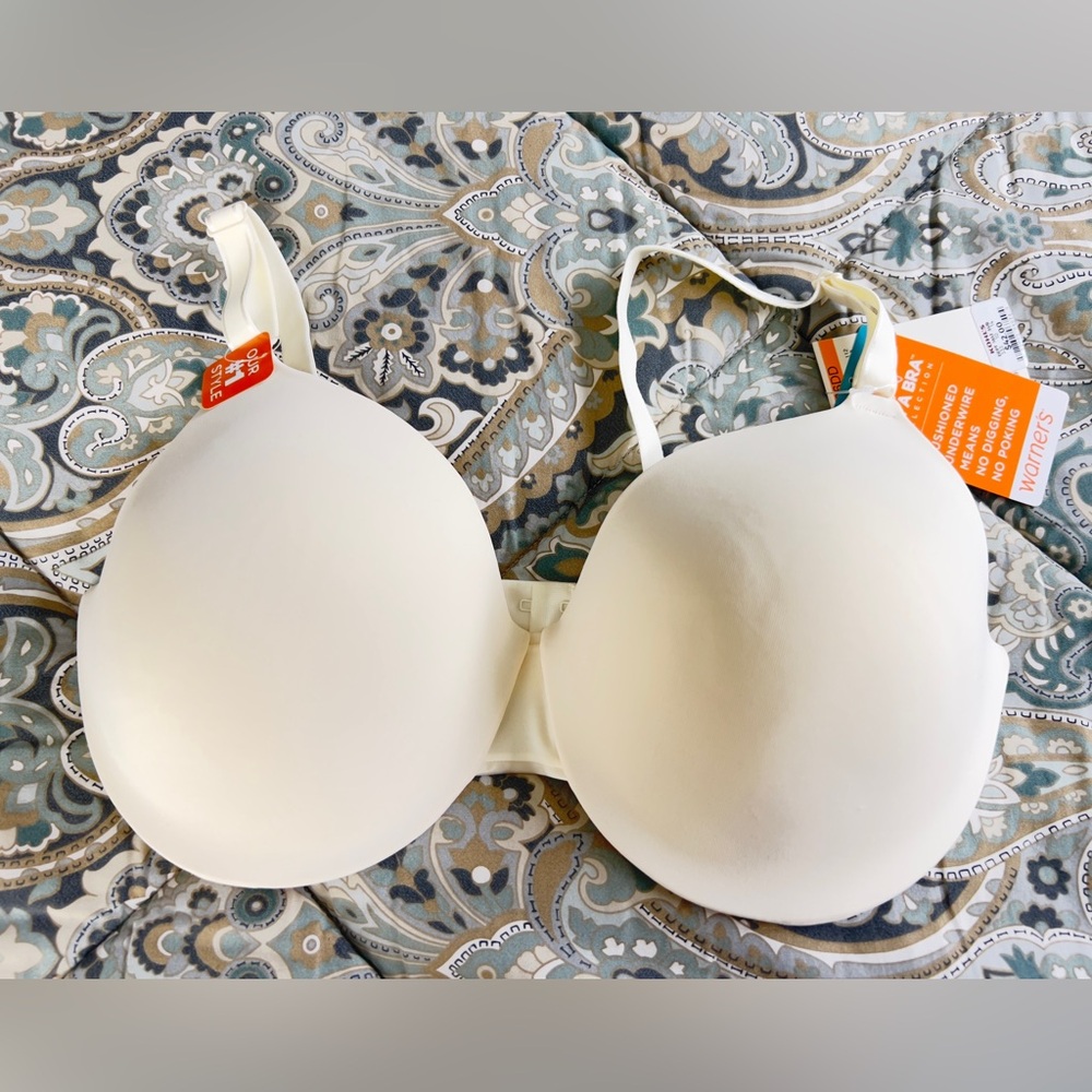 NWT WARNERS THIS IS NOT A BRA 36DD Nude full coverage NWT